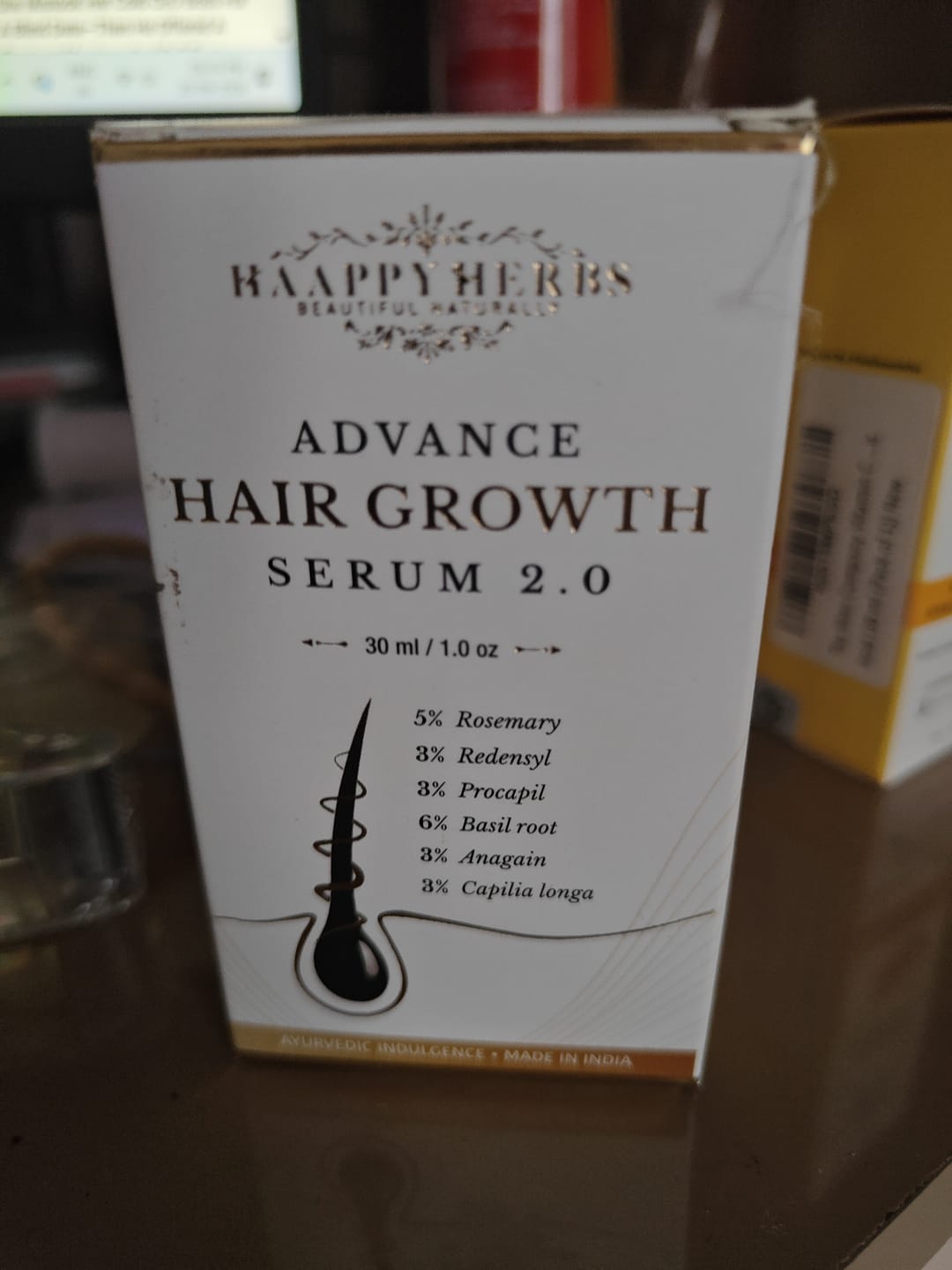 Customer photo review of Advance Hair Growth Serum 2.0 (30ml)