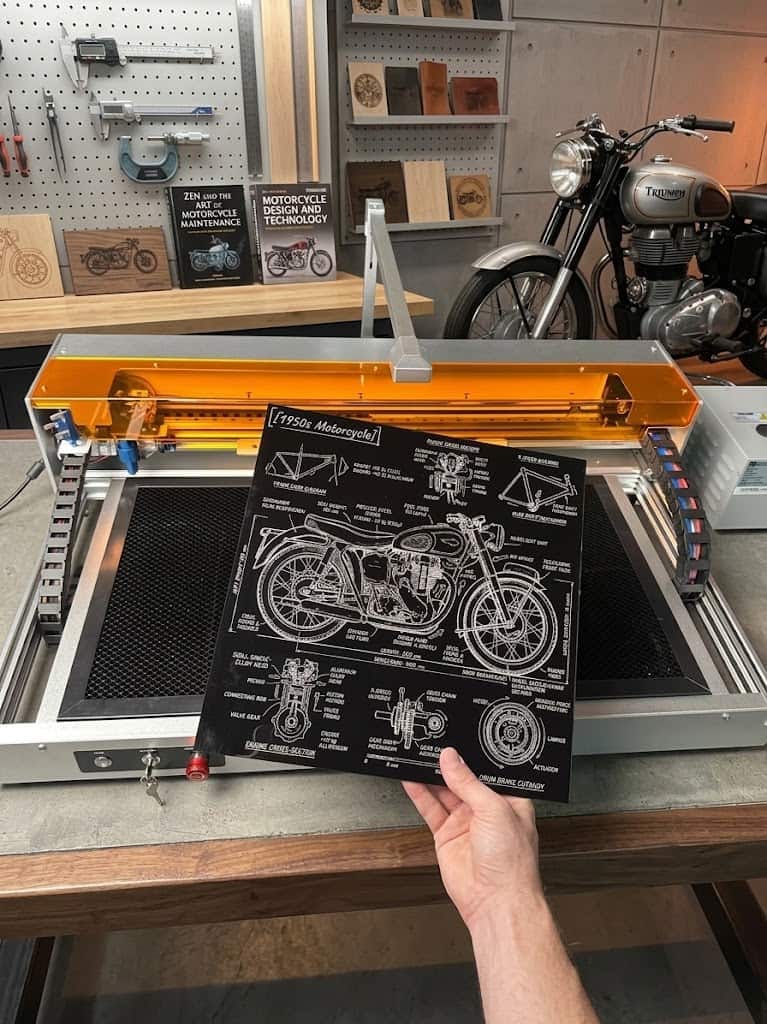 Customer photo review of Carverall C1 40W CO2 Laser Engraving Machine | Large Work Area 620x350mm