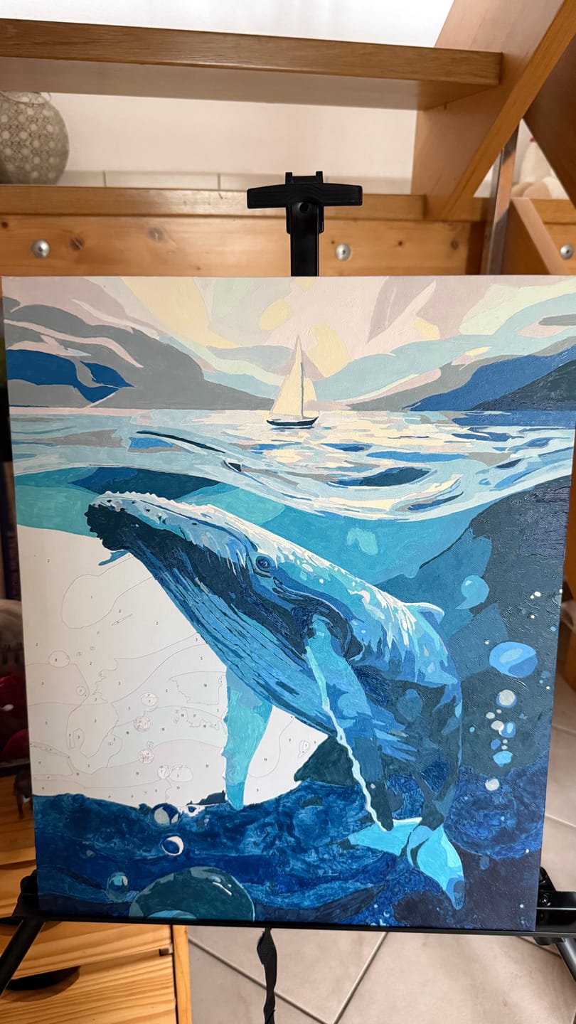 Customer photo review of Malen nach Zahlen - Verträumt unter Wasser