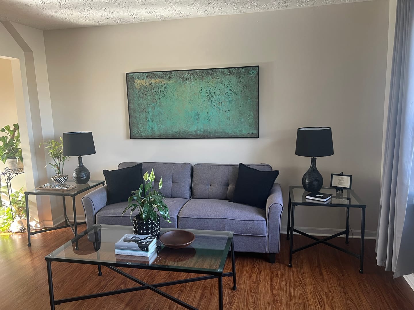 Customer photo review of Verdant - Wabi-Sabi Textured Horizontal Wall Art