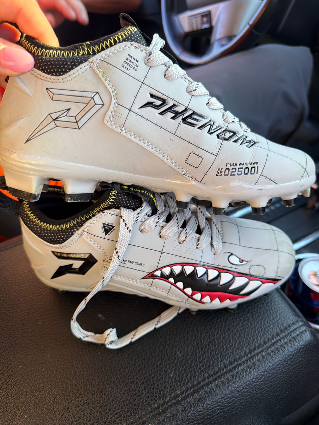 Customer photo review of Warhawk Football Cleats Quantum Speed 2.0 by Phenom Elite
