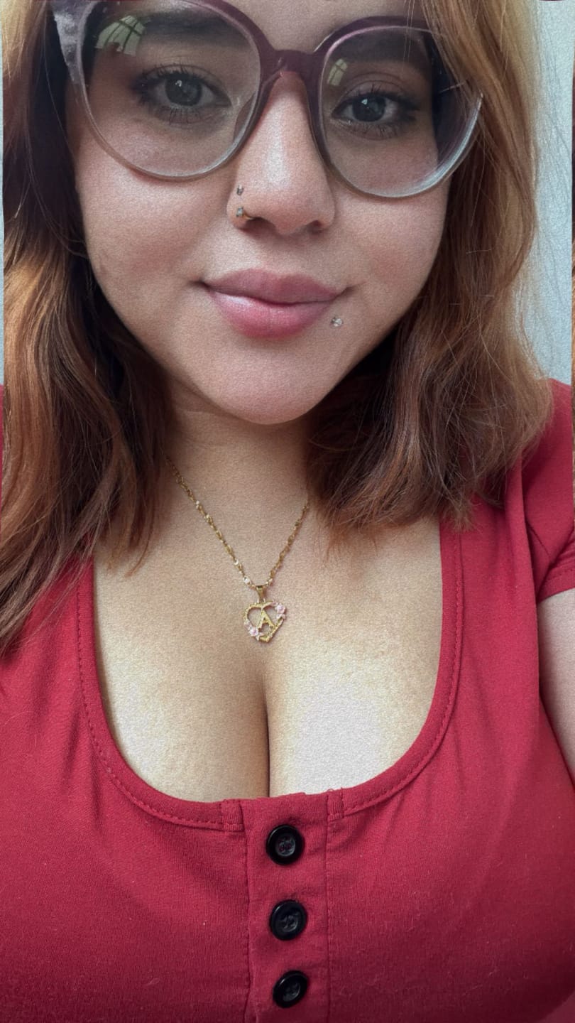Customer photo review of Flower Initial Necklace w/ Clip Chain