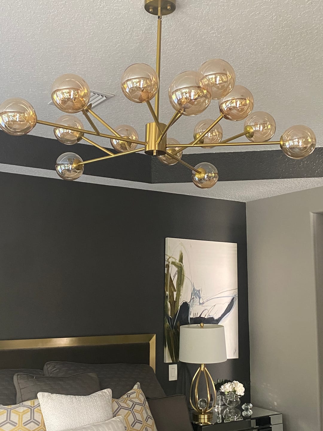 Customer photo review of Modern Sputnik Branching Bubble Chandelier