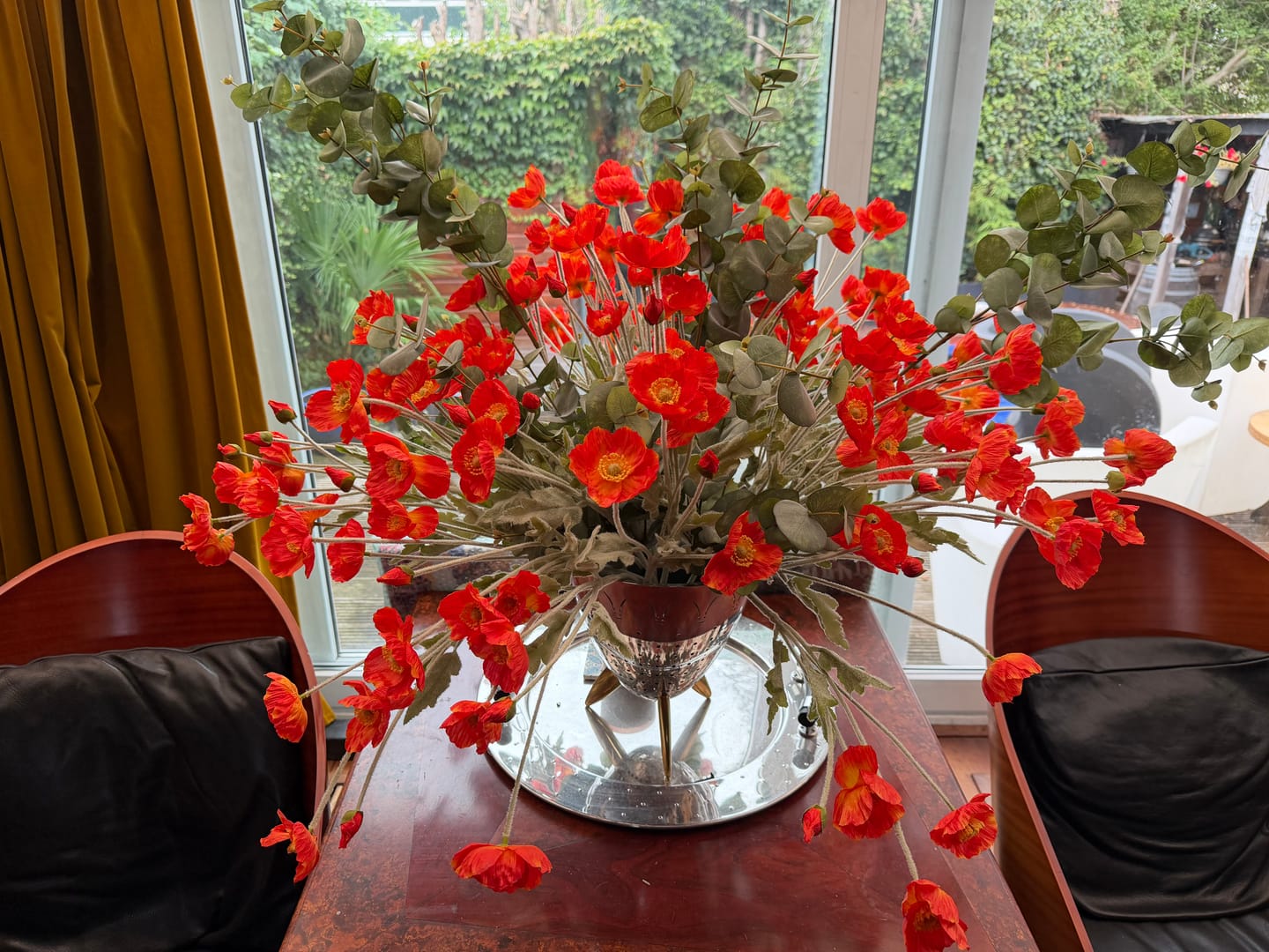 Customer photo review of Zijden Klaprozen - Oranje