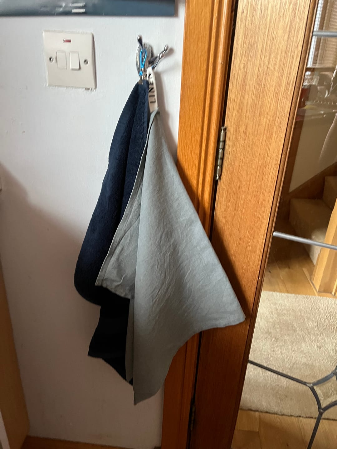 Customer photo review of Blue Fog Linen Kitchen Towel