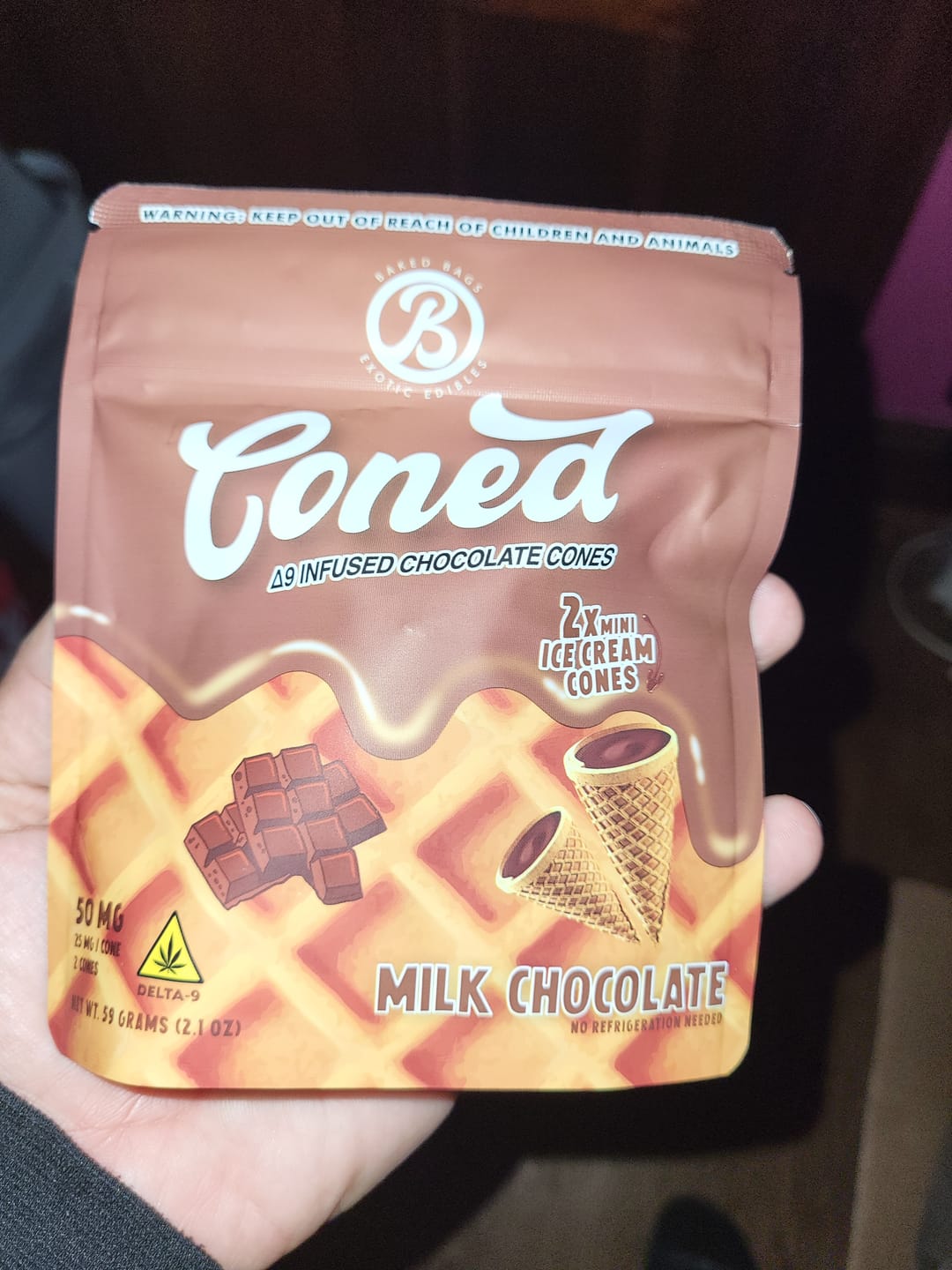 Customer photo review of CONED - MILK CHOCOLATE