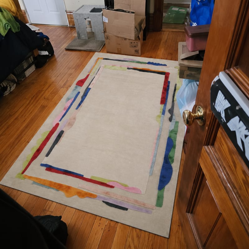Customer photo review of Haru Asymmetrical Rug