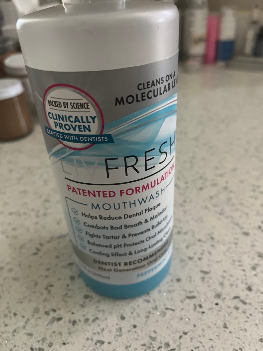 Customer photo review of LIVFRESH Mouthwash - 1 Pack 15% OFF