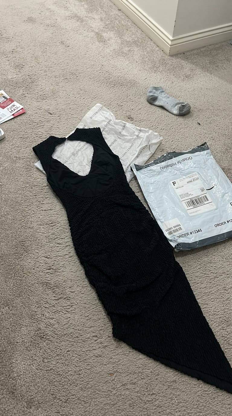 Customer photo review of Artemis Midi Dress - Black