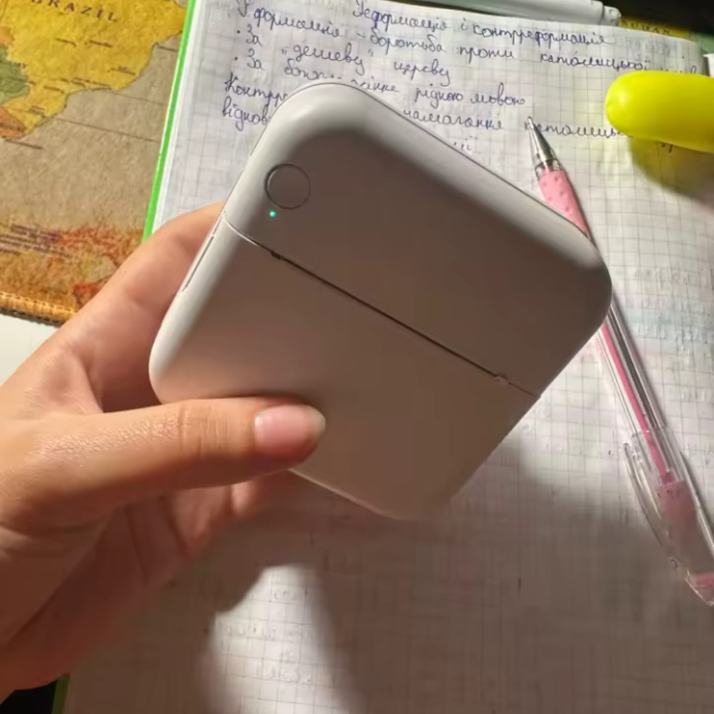 Customer photo review of Mini Impresora Térmica Portátil