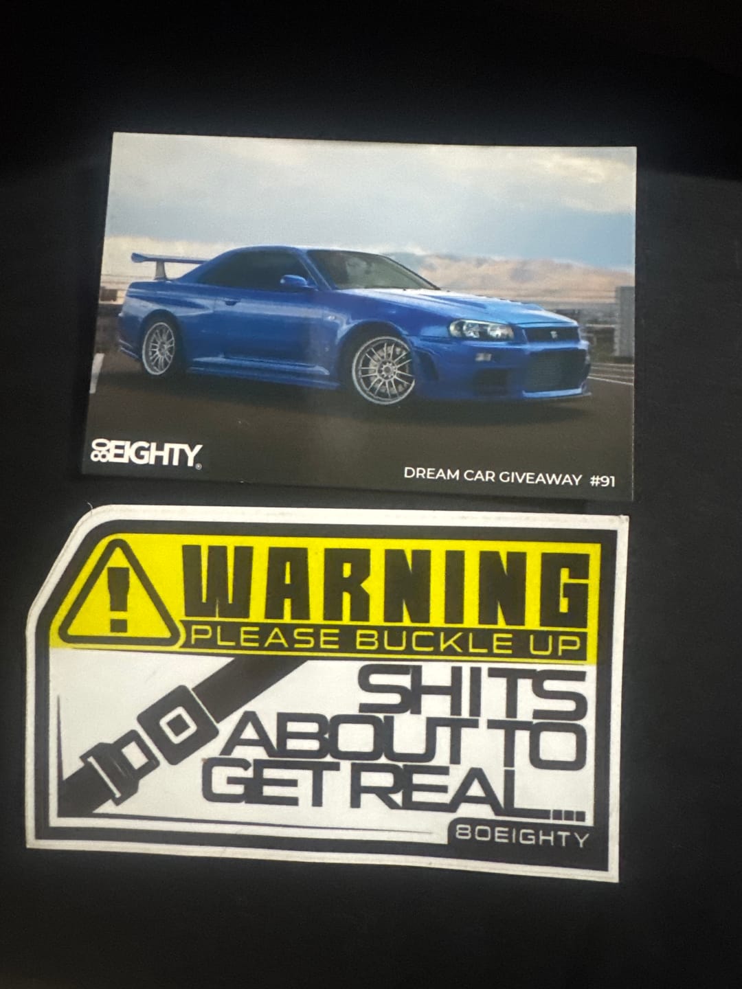 Customer photo review of 80Eighty® Please Buckle Up Sticker