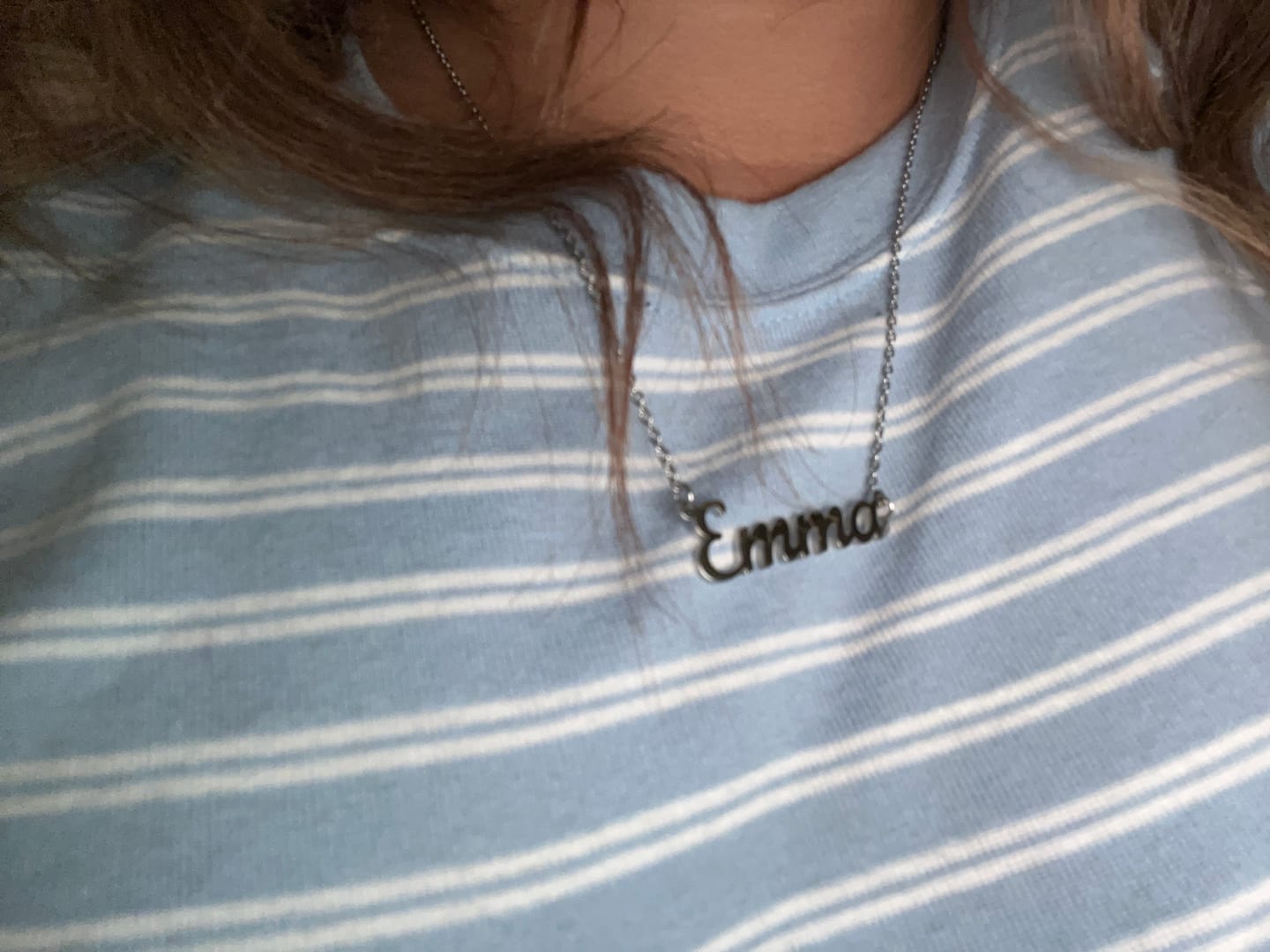 Customer photo review of Custom Name Necklace