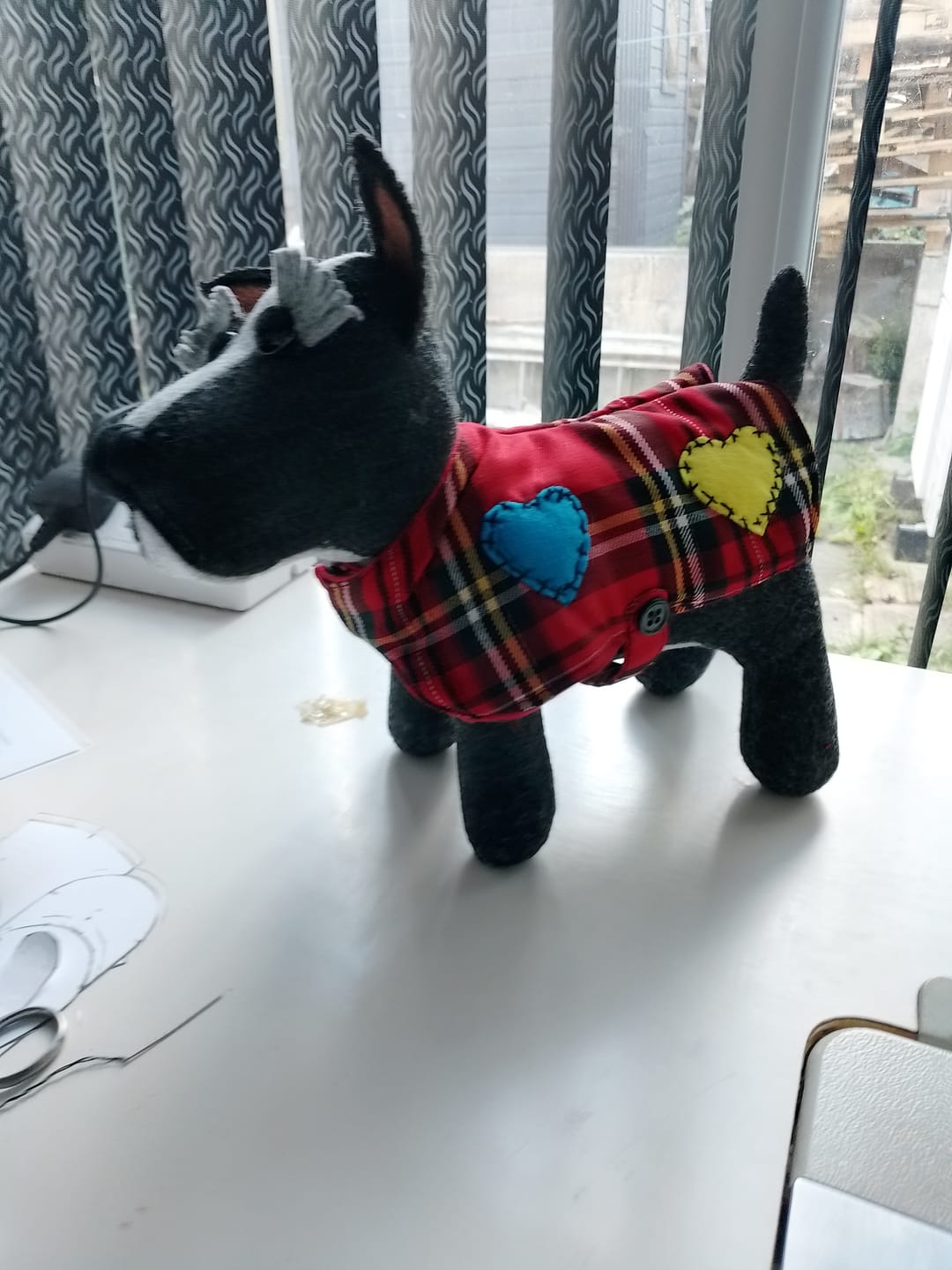 Customer photo review of Memory Animal Shirt Collar  PDF Pattern and Video Tutorial