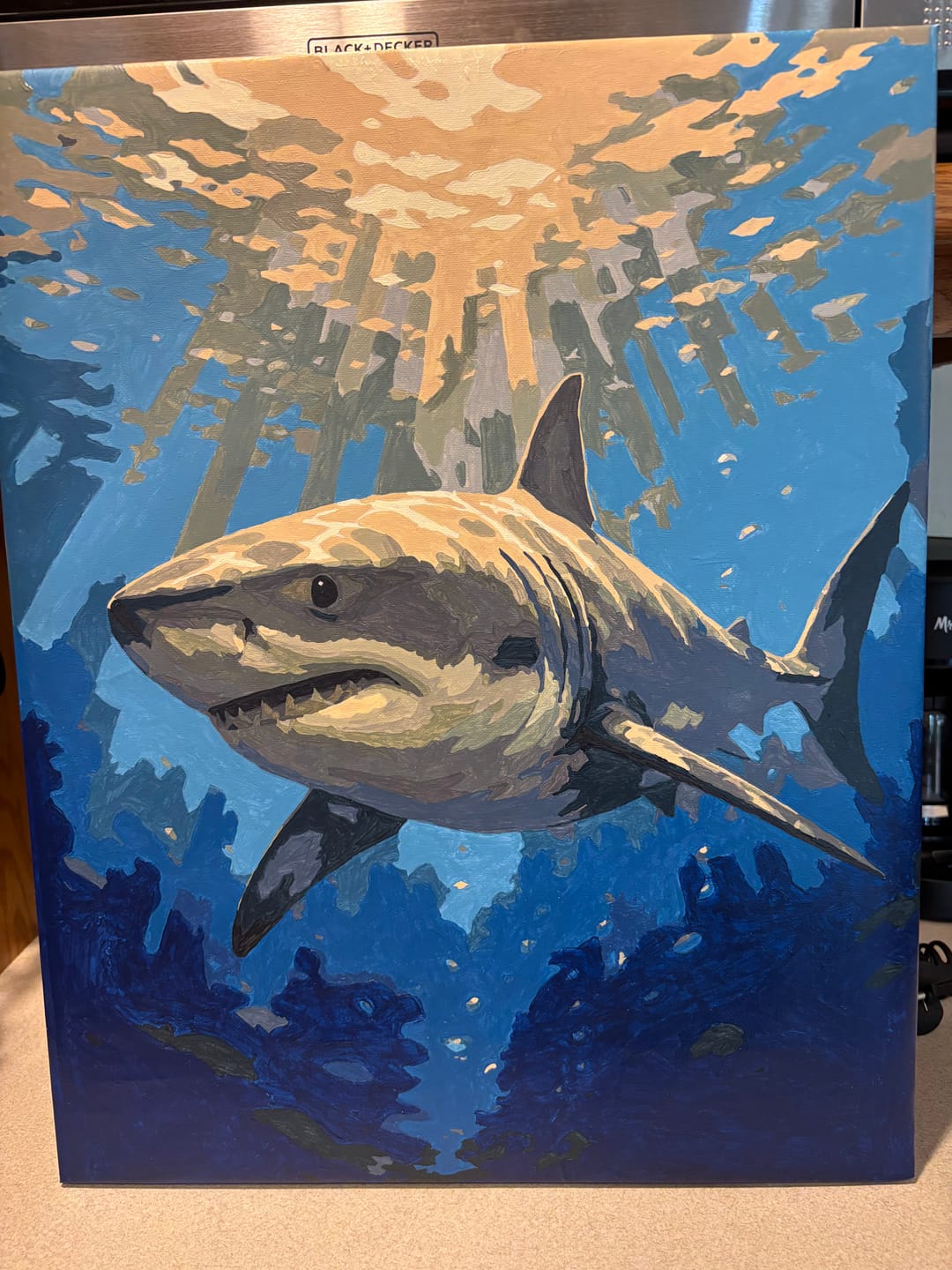 Customer photo review of Ocean Apex | Paint by Number