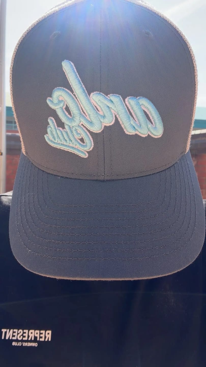 Customer photo review of arlo club - baby blue cap