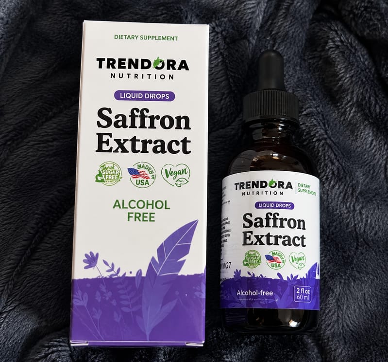 Customer photo review of Trendora Nutrition Saffron Extract Liquid Drops