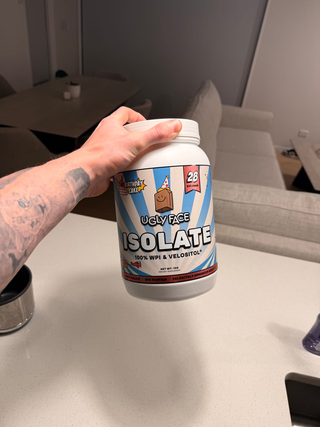 Customer photo review of UGLYFACE®  ISOLATE PROTEIN V2.0