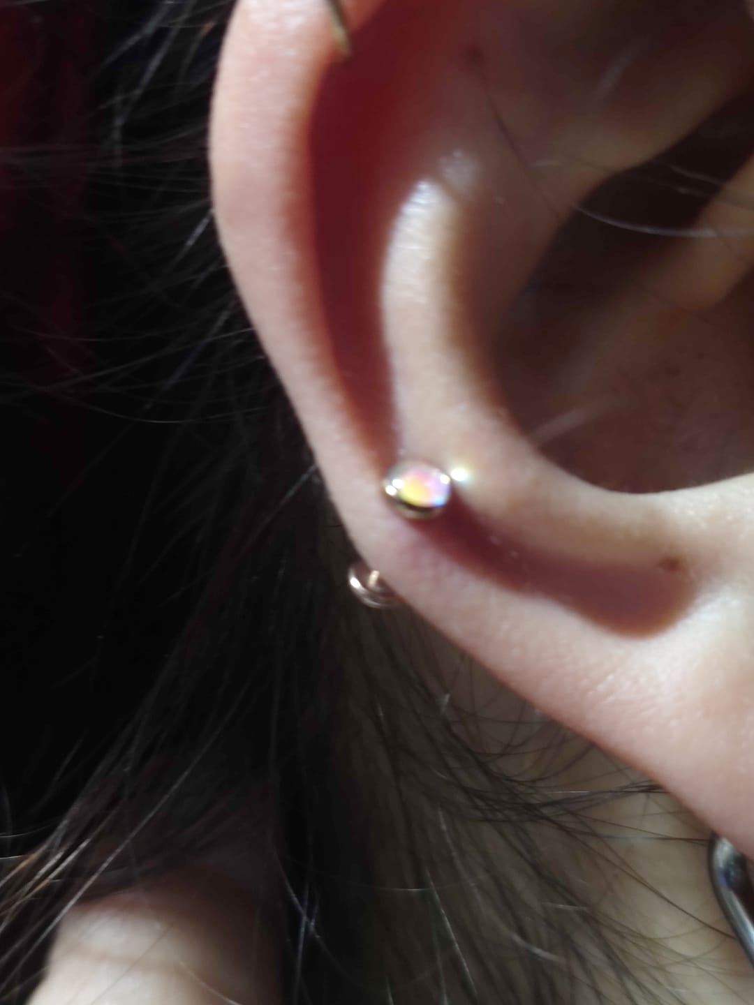 Customer photo review of Piercing Cristal Aurora