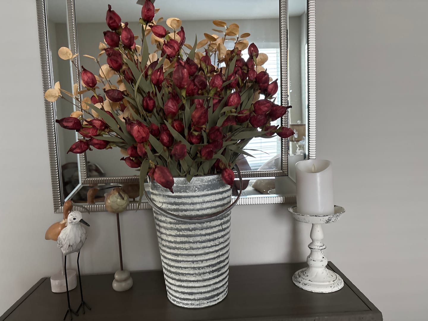 Customer photo review of Lantern Bud Luxe Bush | Burgundy PRE ORDER