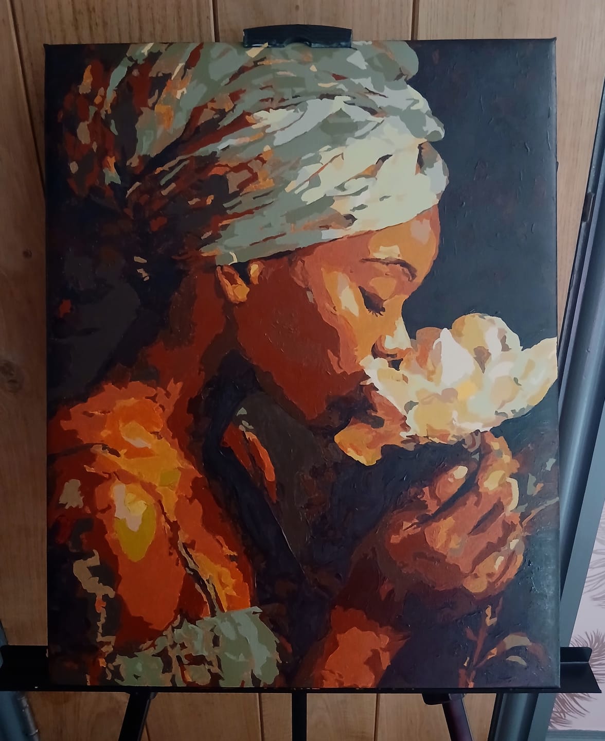 Customer photo review of Silent Bloom | Paint by Number