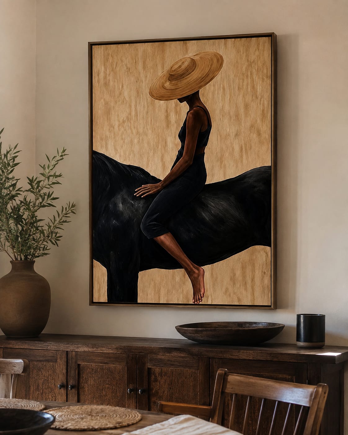 Customer photo review of Golden Shade-Black Horse Painting