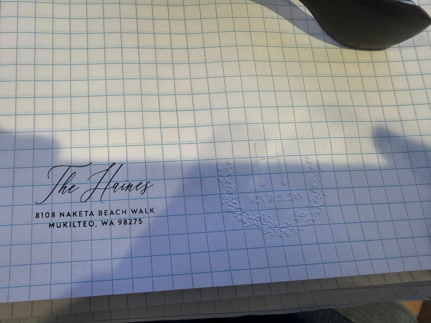 Customer photo review of Monogram Embosser