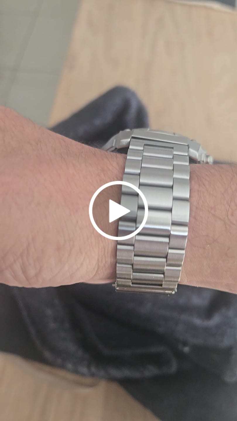 Customer video review of Bracelet acier argenté