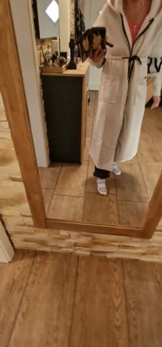 Customer photo review of Winter Glow Hooded  Trench Coat