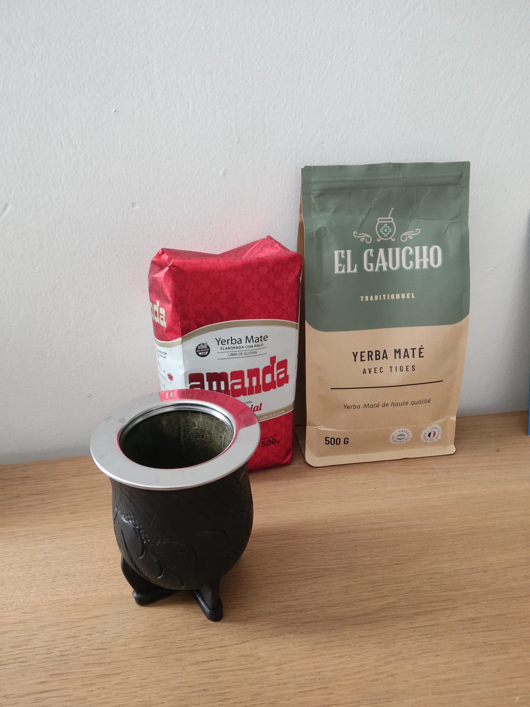 Customer photo review of Maté Camionero Uruguayen – Cuir Repoussé, Virola Inox (250 -260ml)