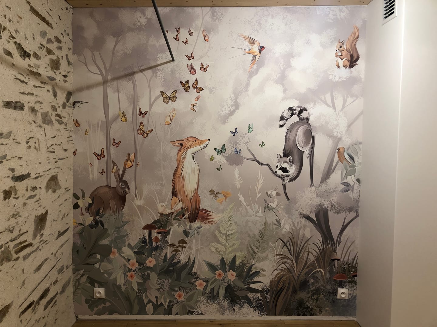 Customer photo review of Papier Peint Animaux  Renard Forestier