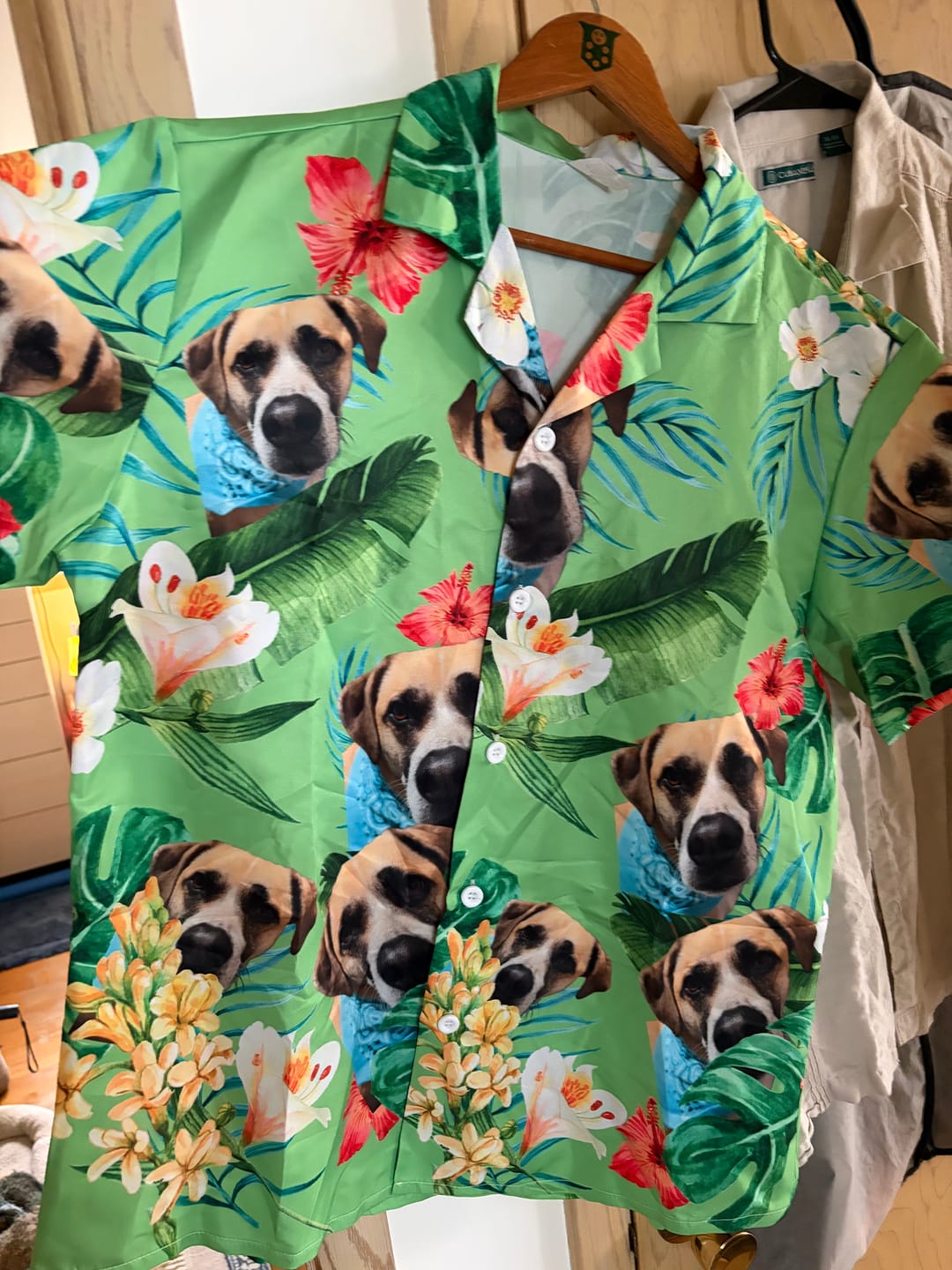 Customer photo review of Your photo - Personalized Hawaiian Shirt