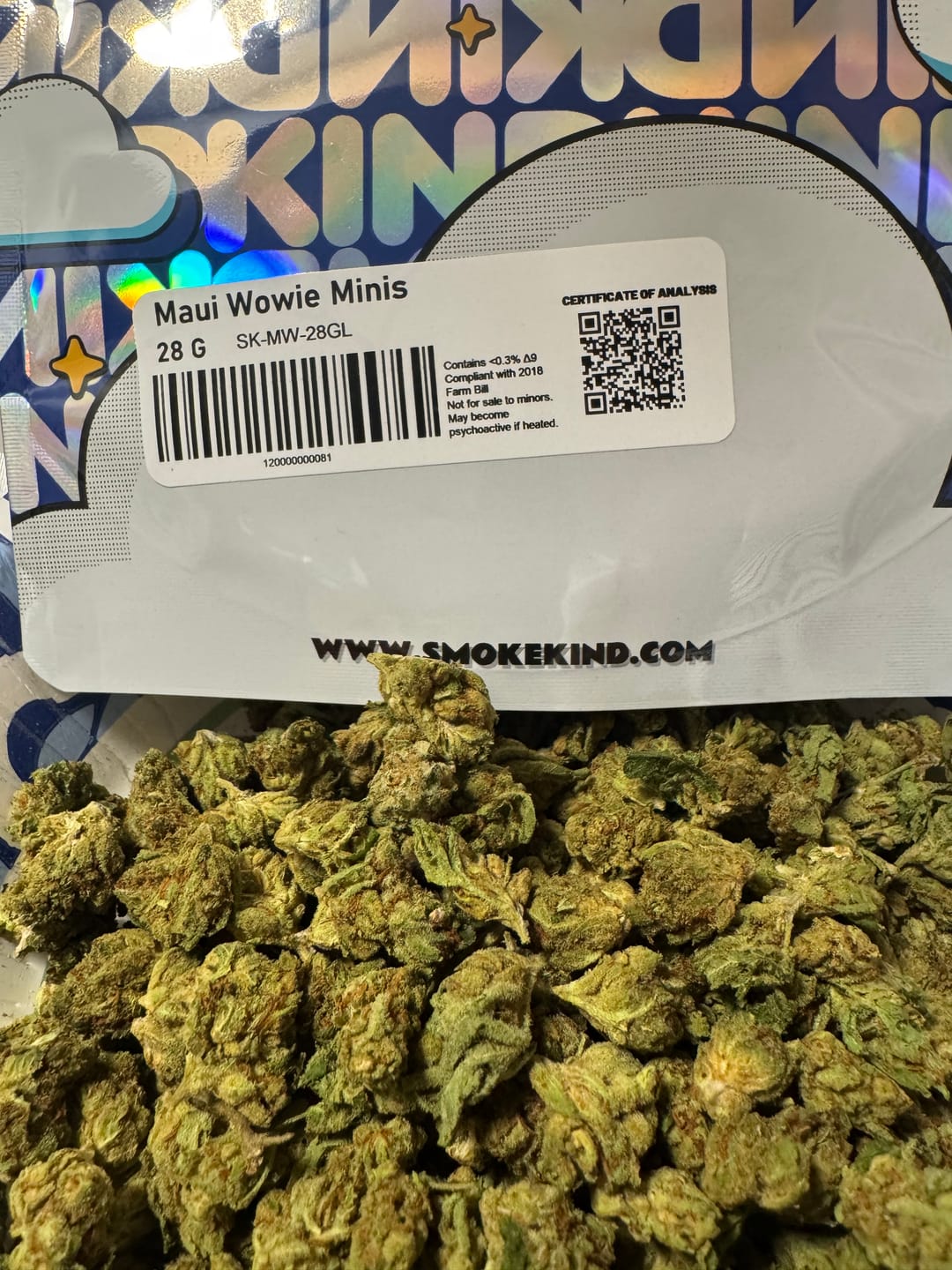 Customer photo review of Maui Wowie - Minis - 28 Grams - Sativa