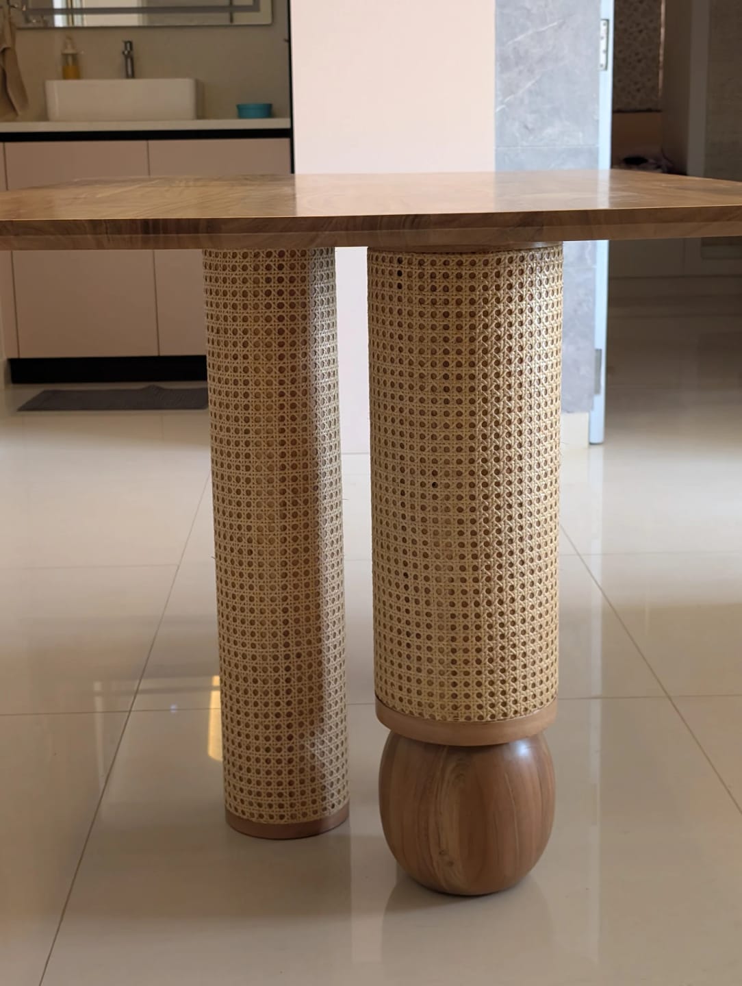Customer photo review of Andaman Baratang Rectangle Dining Table