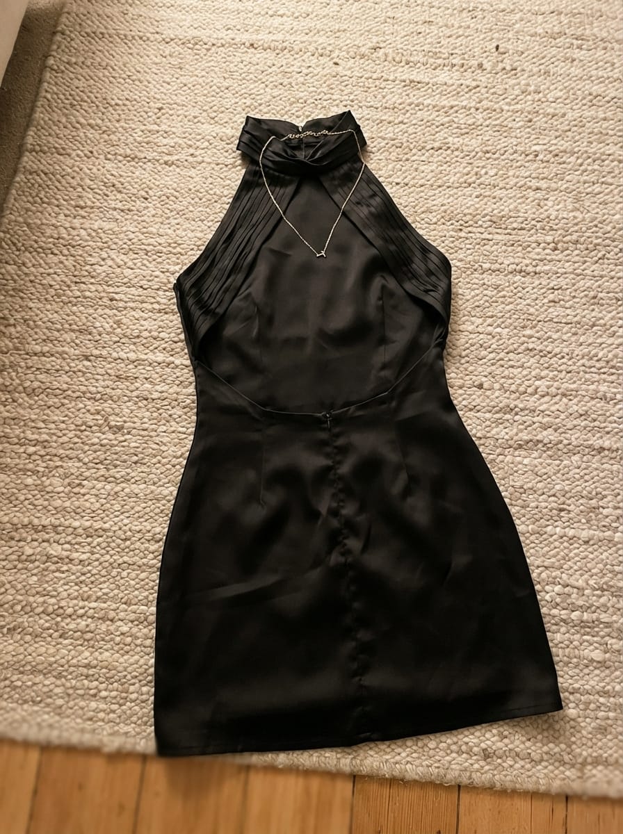 Customer photo review of Sitting Pretty Mini Dress - Onyx