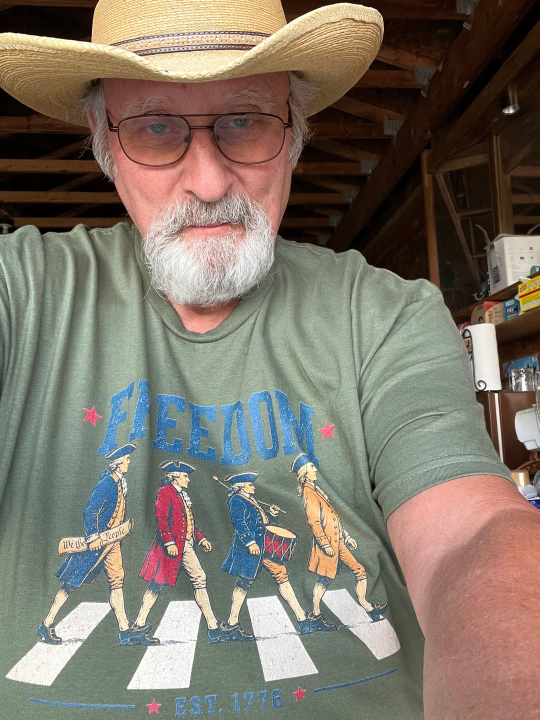 Customer photo review of Founding Fathers T-Shirt