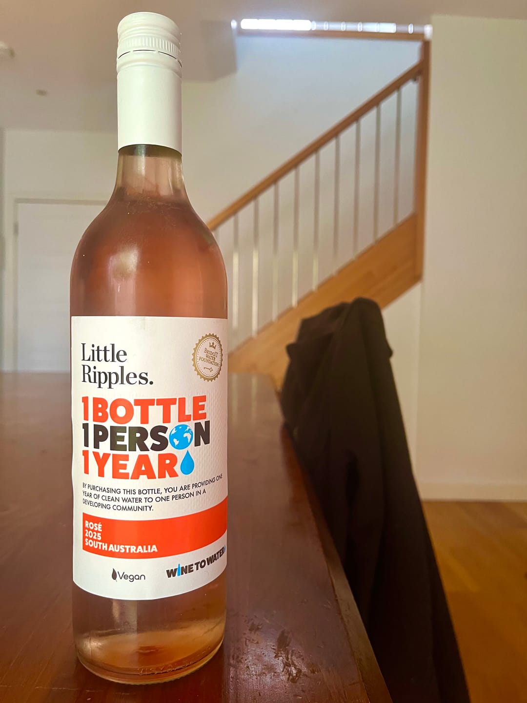 Customer photo review of Zero Sugar Rosé – Vegan Australian Wine | 6 Pack