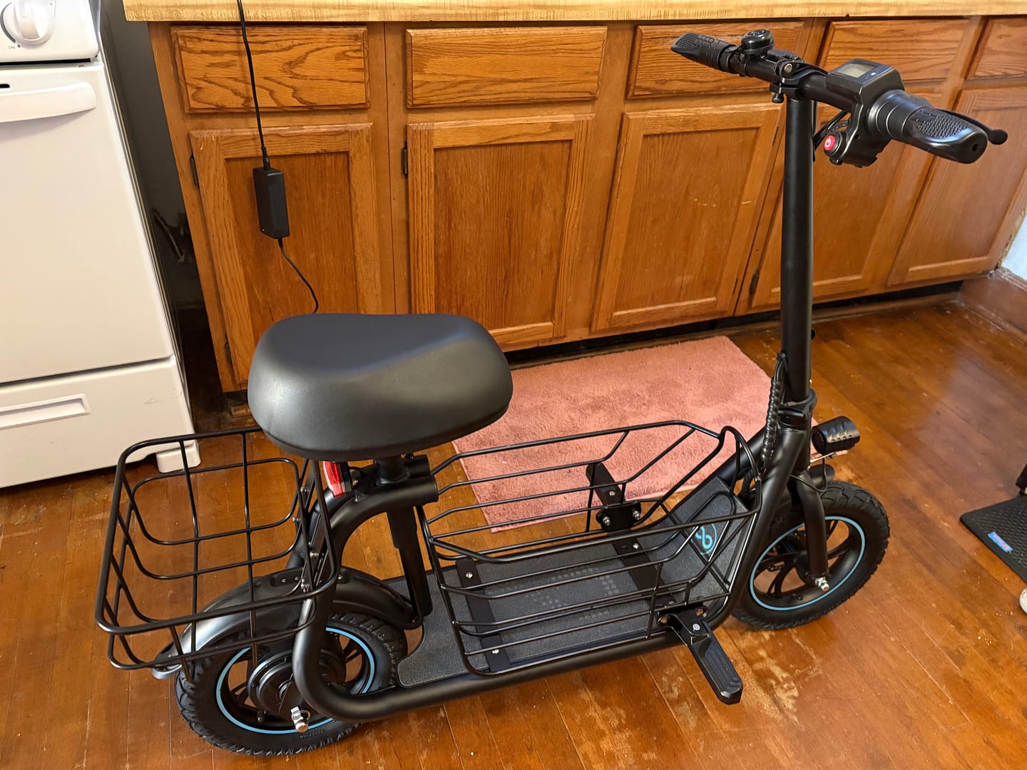 Customer photo review of Gyroor C1S Electric Scooter – 800W(Peak),Front & Rear Baskets