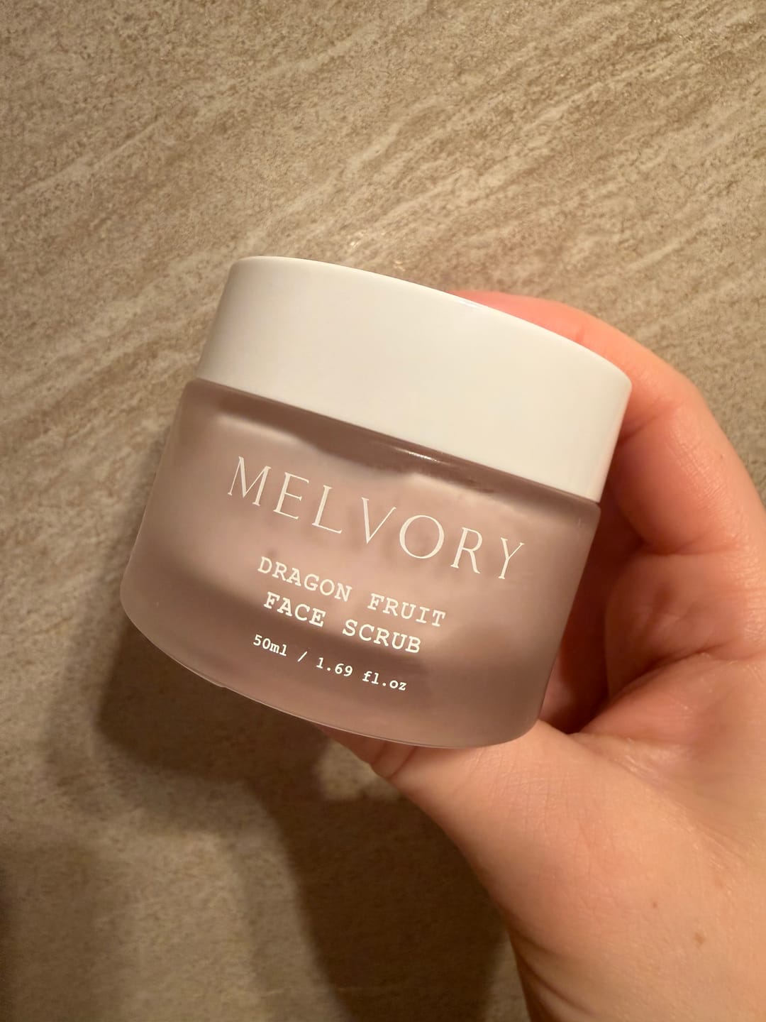 Customer photo review of Dragon Fruit Brightening Face Scrub