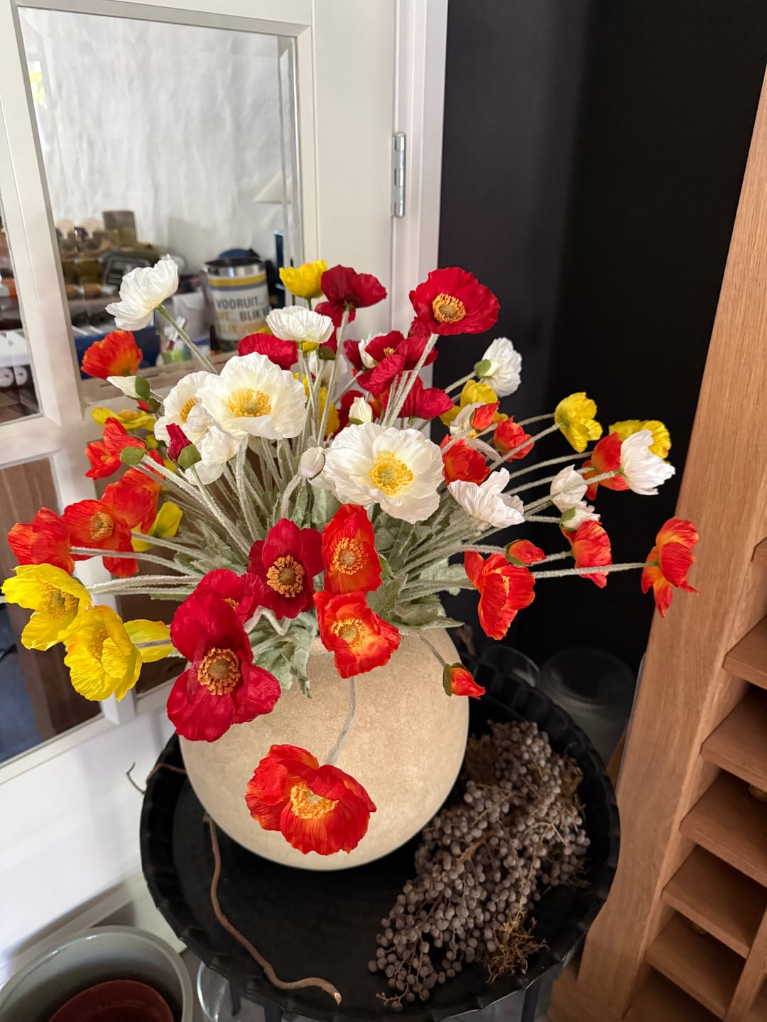 Customer photo review of Zijden Klaprozen - Mix