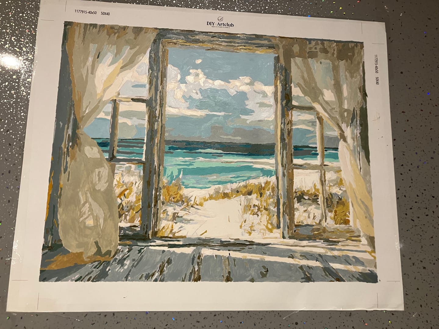Customer photo review of Whispers of the Shore | Paint by Number