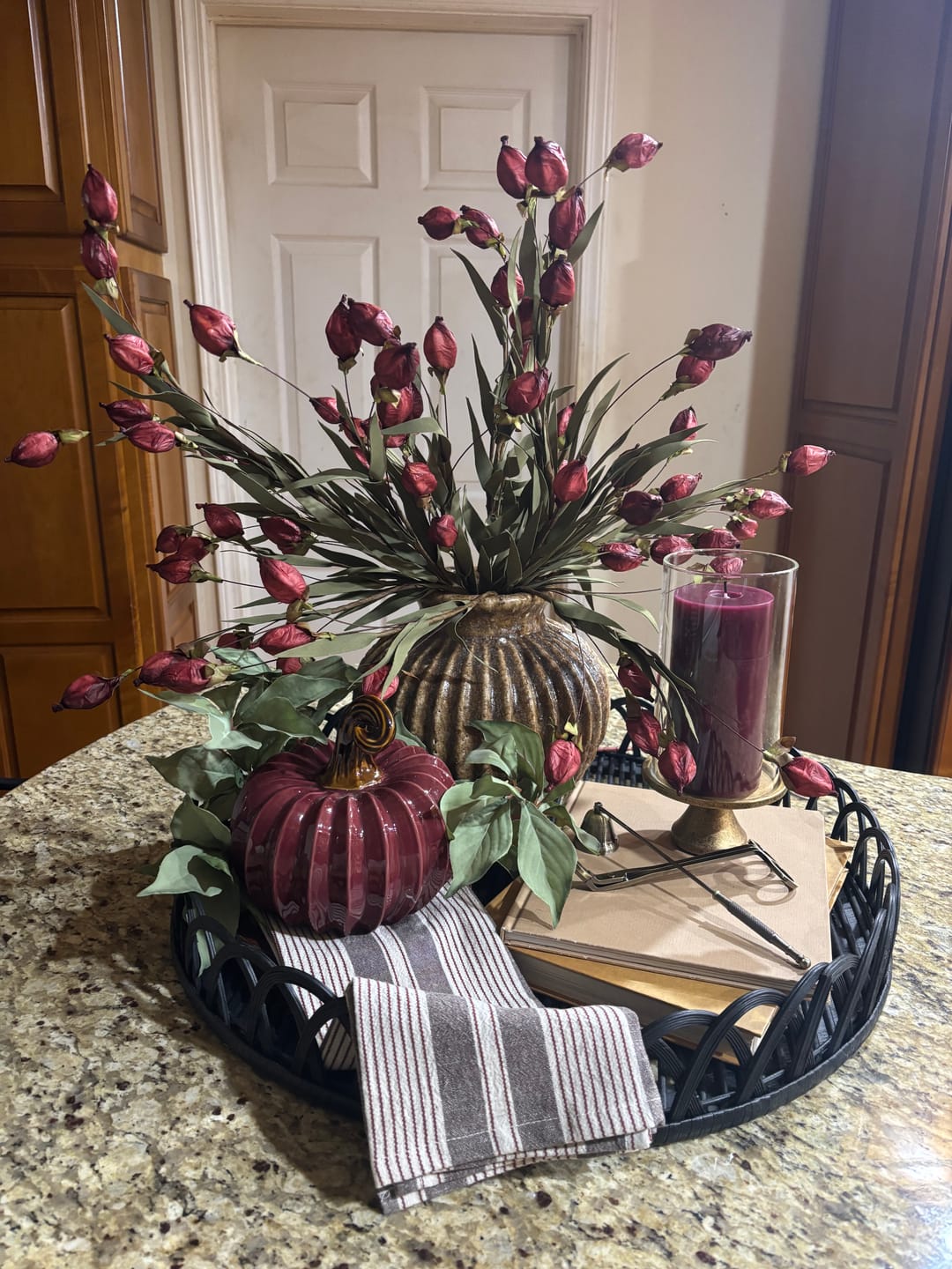Customer photo review of Lantern Bud Luxe Bush | Burgundy PRE ORDER