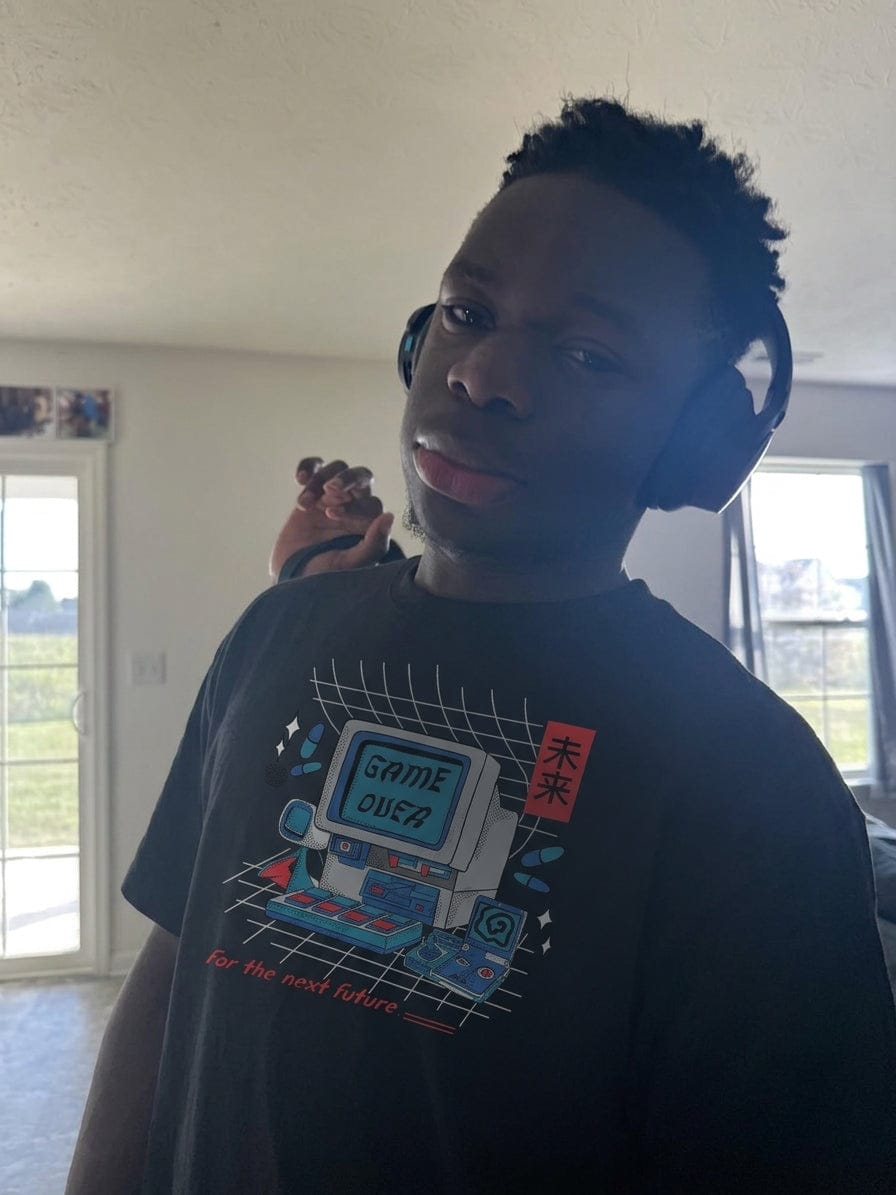 Customer photo review of Front Print - Game Over T-Shirt