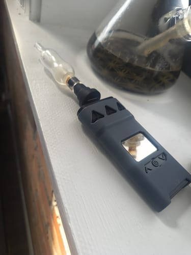 Customer photo review of Glass Water Bubbler + Silicone Adapter for PRO or X
