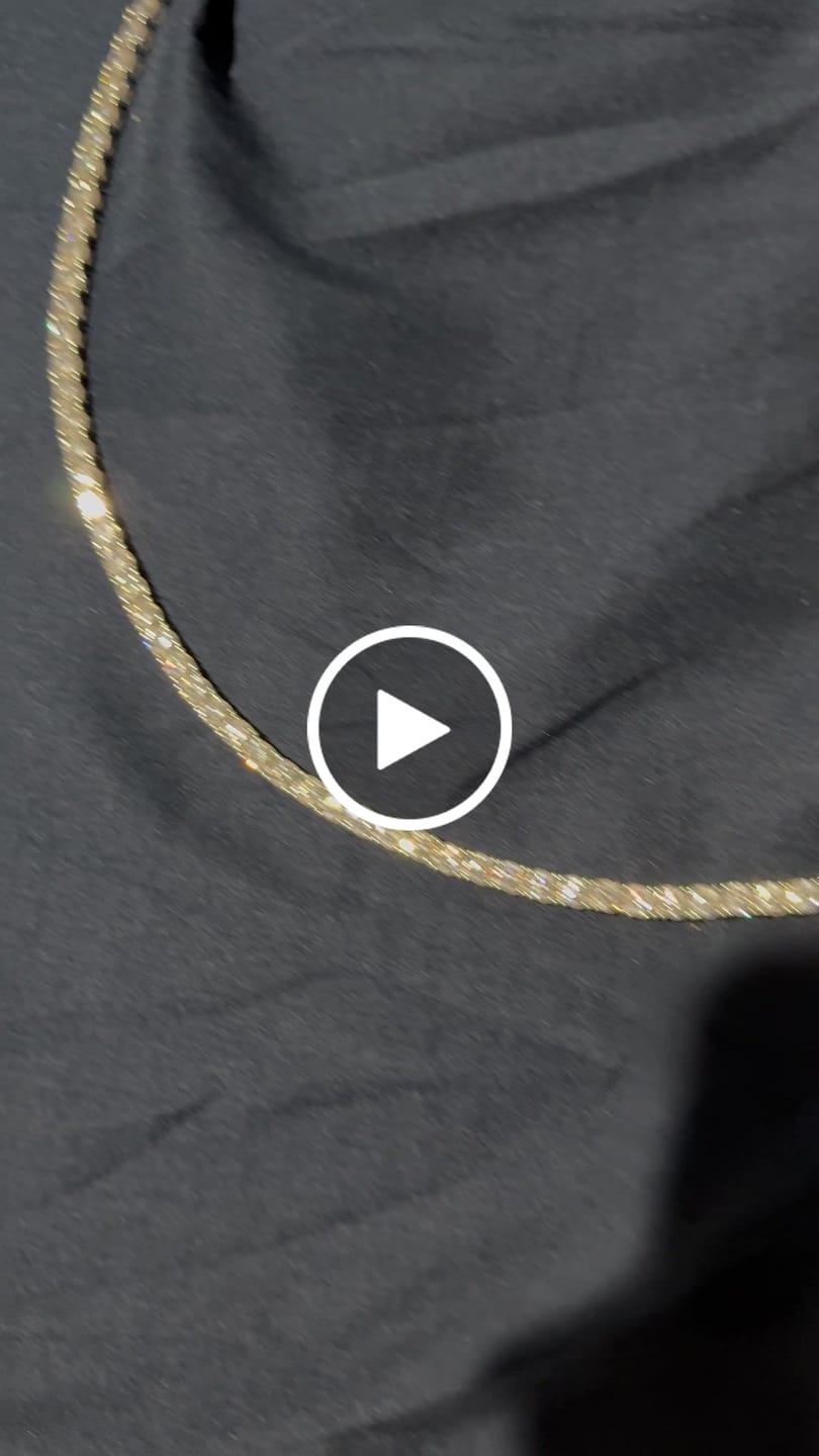 Customer video review of 4.5mm Tennis Chain - White Gold