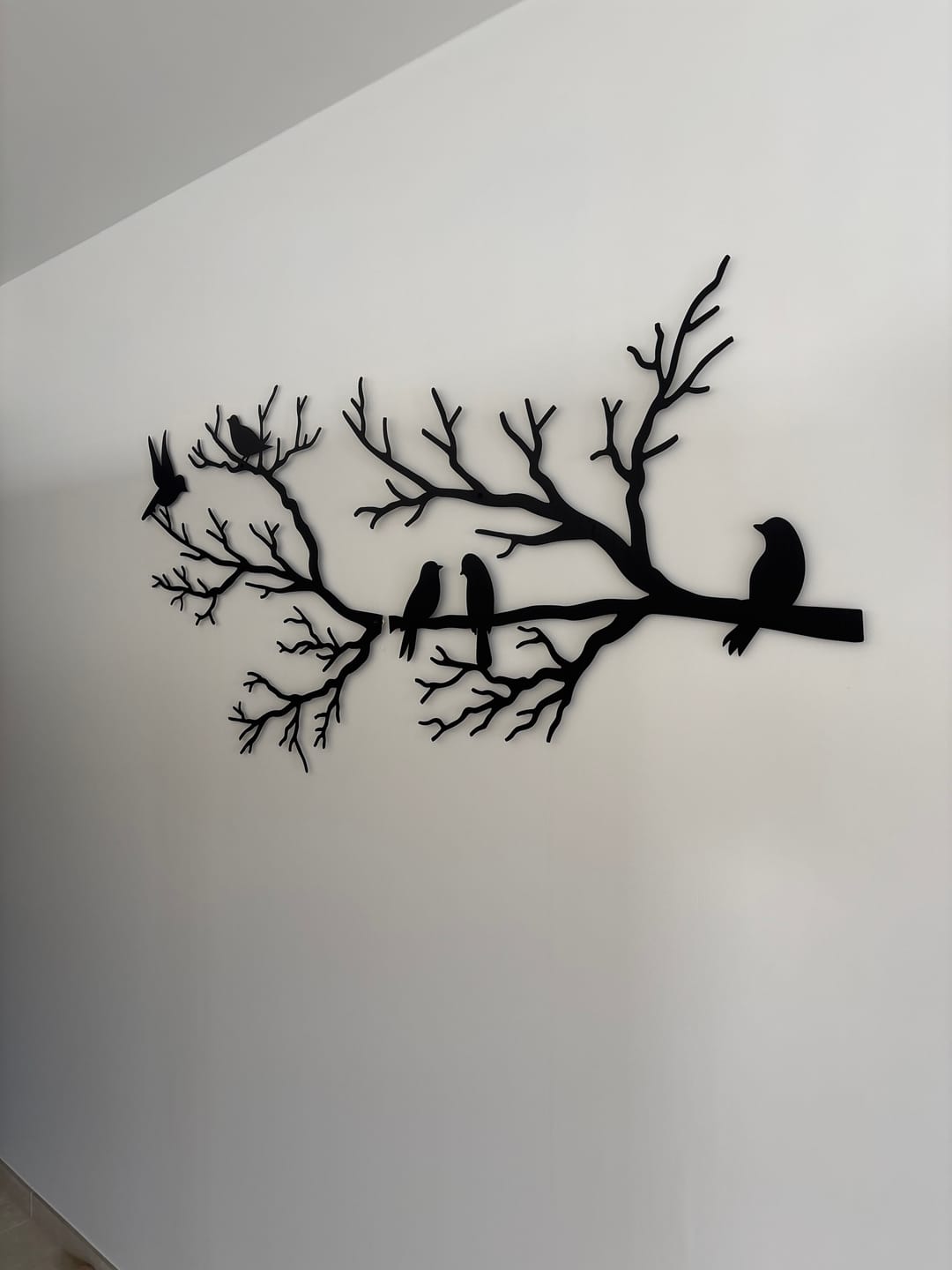 Customer photo review of Décoration murale en métal moderne - Oiseaux sur branche (V.02)