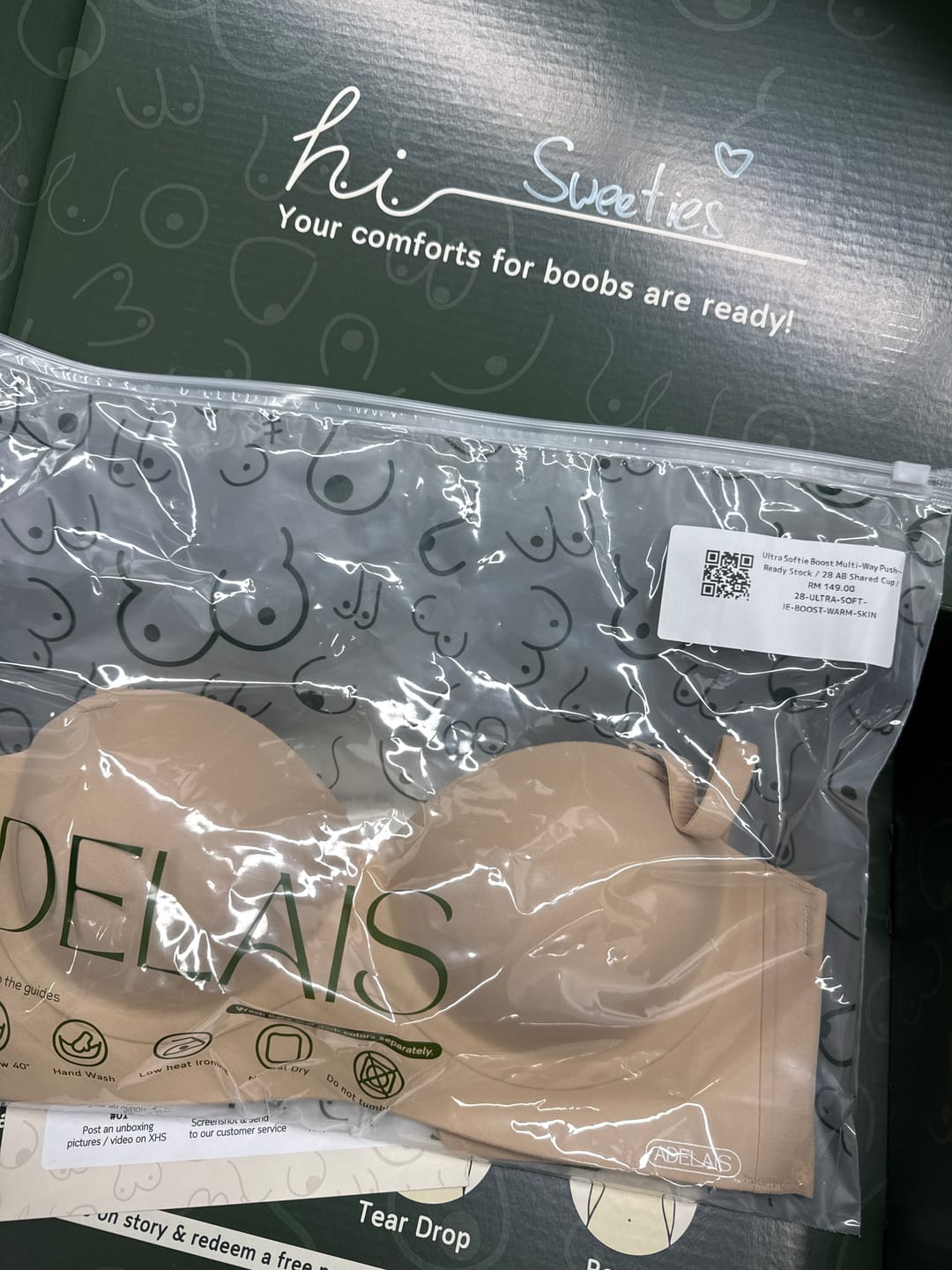 Customer photo review of Ultra Softie Boost Multi-Way Push Up Bra In Warm Skin