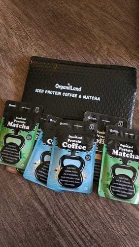 Customer photo review of Iced Protein Coffee Sampler Pack