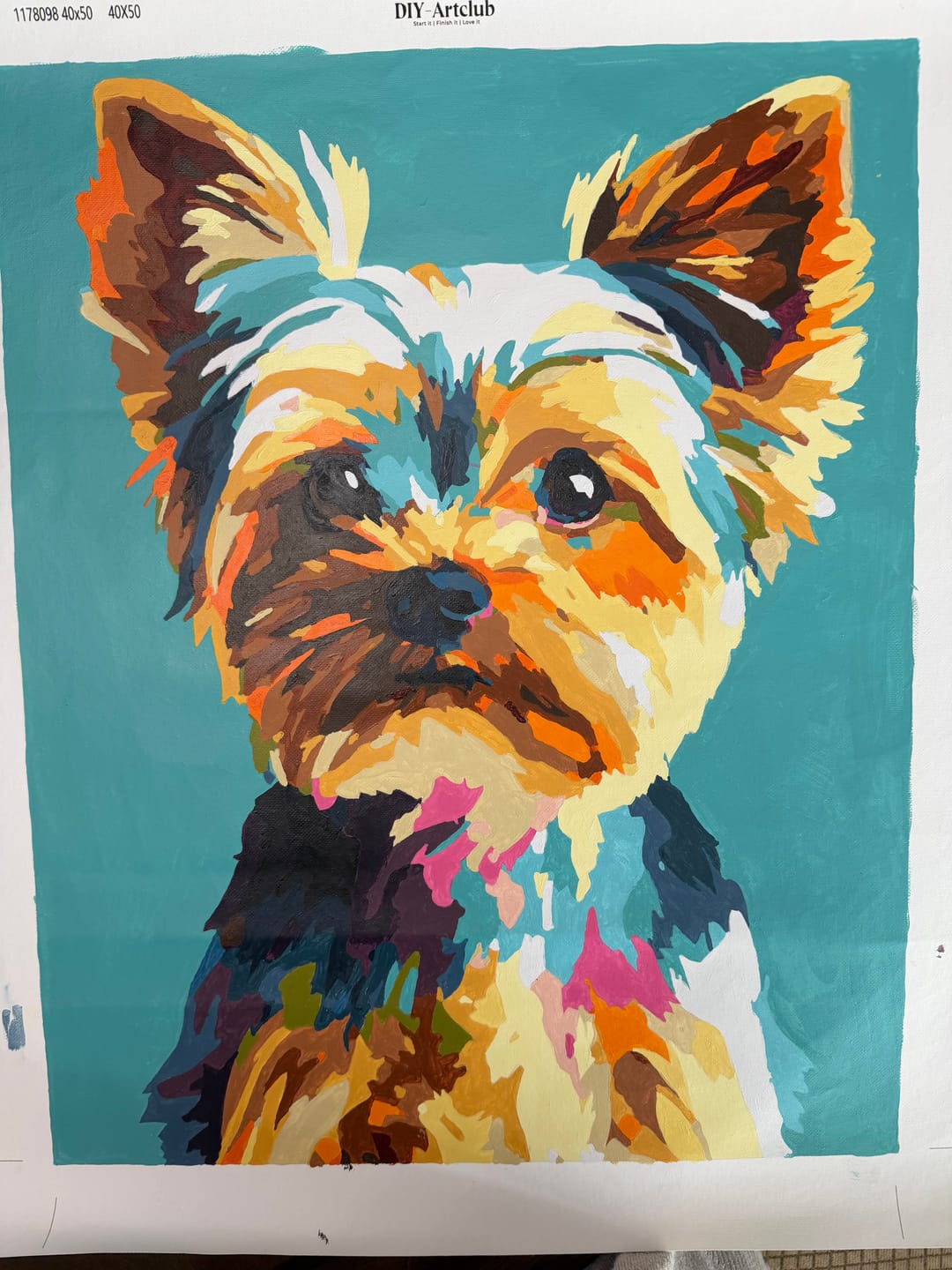 Customer photo review of Portrait of Yorkshire | Paint by Number