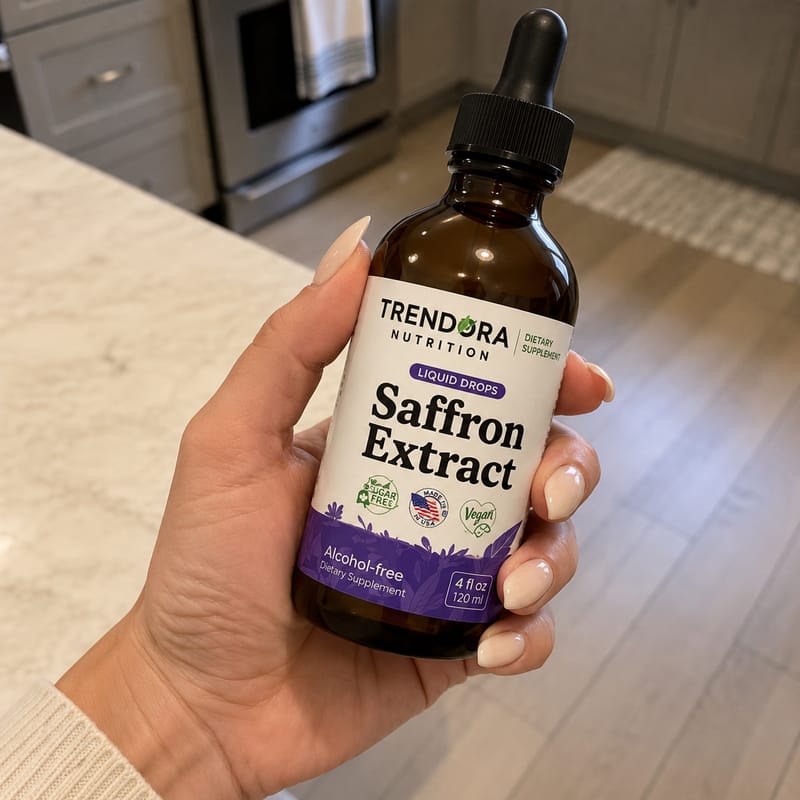 Customer photo review of Trendora Nutrition Saffron Extract Liquid Drops