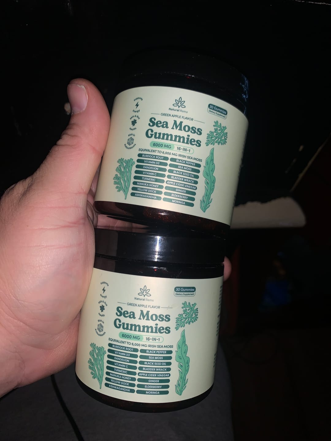 Customer photo review of Sea Moss 16-In-1 Gummies